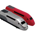 Silver High Speed Rail Train Squeezies Stress Reliever